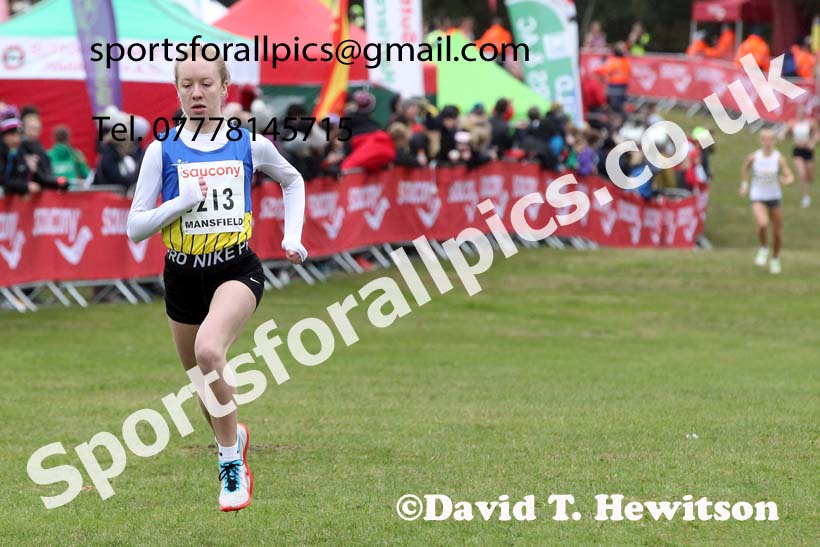 Junior womens 2021 National Cross Country Relays, Berry Hill Park, Mansfield. Photo: David T. Hewitson/Sports for All Pics
